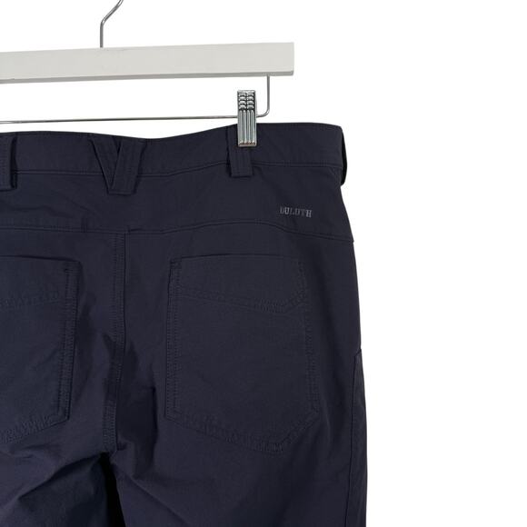 Duluth Trading Flexpedition Bootcut Pants Navy Blue Hiking Gorpcore Womens 12x29 - Picture 5 of 8